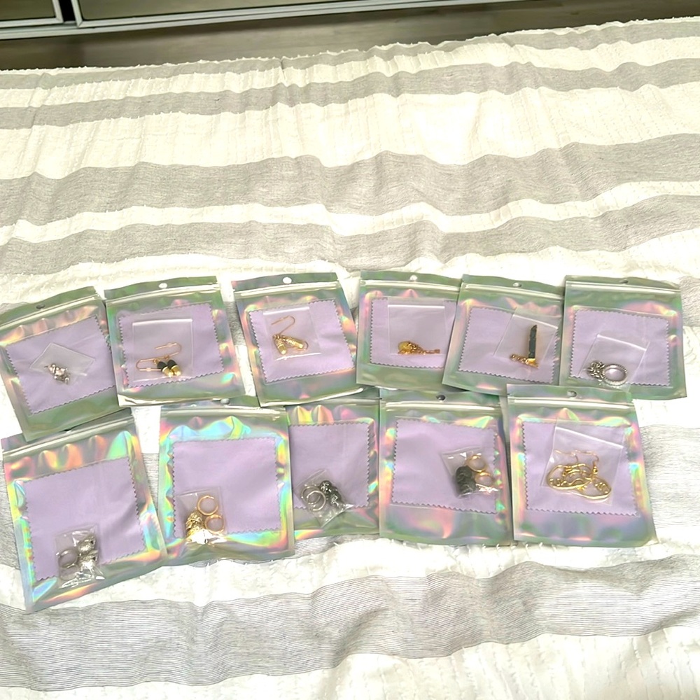 Handmade jewelry sets gold plated and silver plated pill skull pave crystal y2k